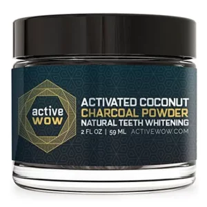 Active Wow Teeth Whitening Charcoal Powder Peppermint 