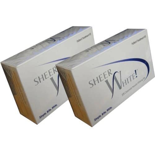 sheer white teeth whitening strips