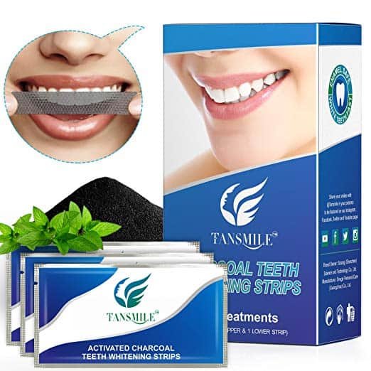 Tansmile charcoal teeth whitening strips