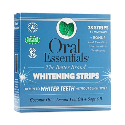 oral essentials whitening strips