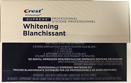 crest supreme professional strength white strips