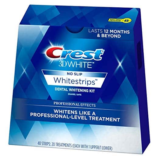 Crest 3D professional whitening strips
