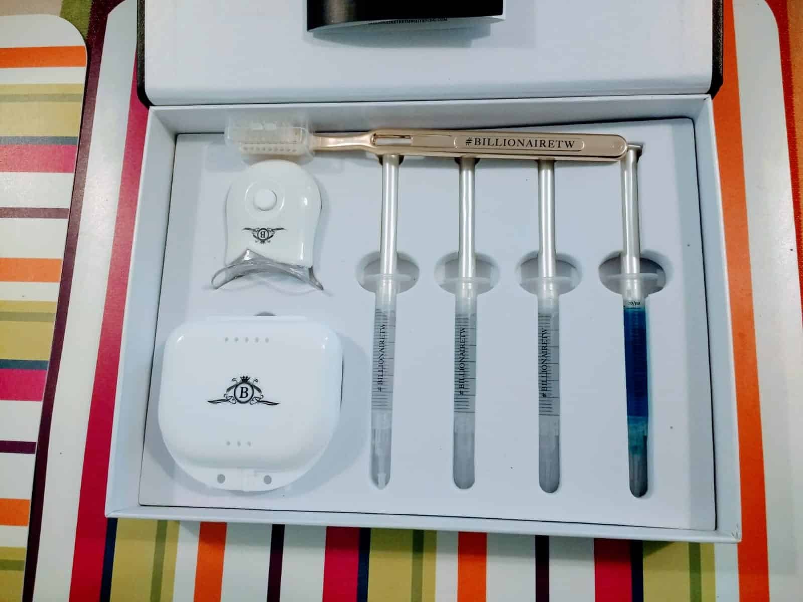 billionaire teeth whitening kit